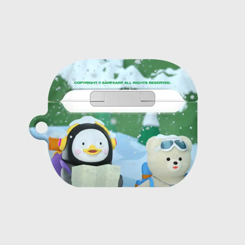 Earpearp x Pengsoo - Winter Travel Friends AirPods Hard Case (Blue) - Image 6