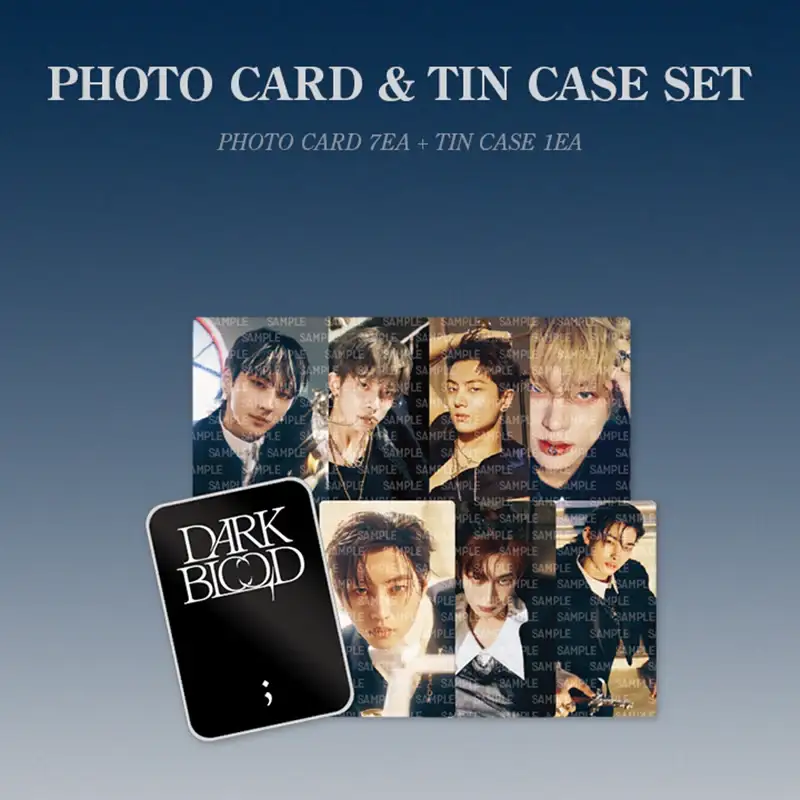 ENHYPEN - Dark Blood - Photo Card & Tin Case Set - Image 2