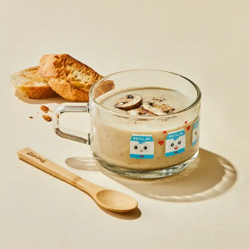 Glasslock x Bread Barbershop - Cereal Mug & Wooden Spoon Set - Image 2
