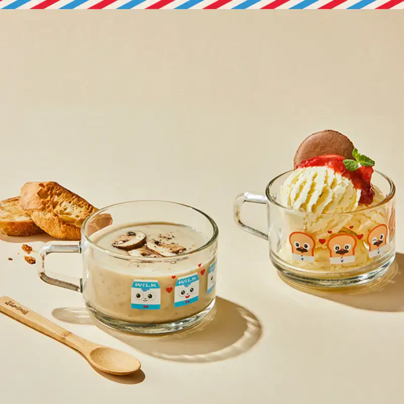 Glasslock x Bread Barbershop - Cereal Mug & Wooden Spoon Set - Image 4
