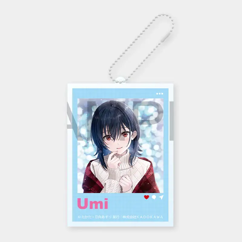 I Became Friends with the Second Cutest Girl in My Class x ANIPLUS - Asanagi Umi SNS Style Acrylic Key Holder Winter ver.
