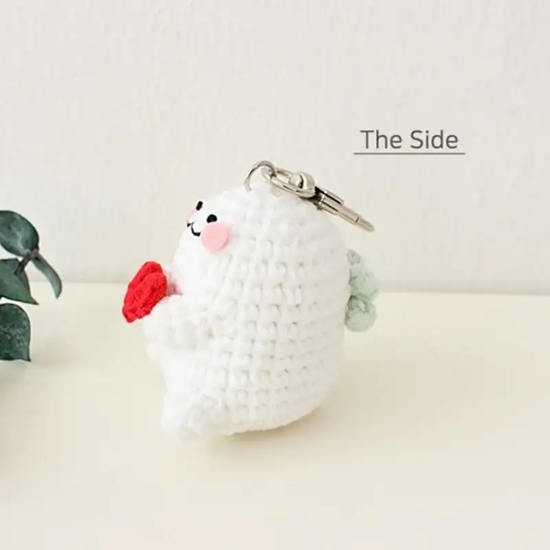 Ikmyeong - Angel Heart Hand-Knitted Personalized Bag Ring - Image 3