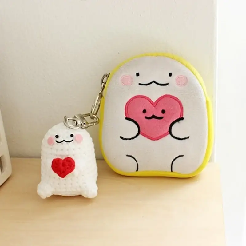 Ikmyeong - Angel Heart Hand-Knitted Personalized Bag Ring - Image 6