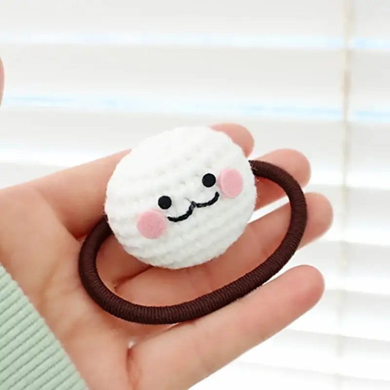 Ikmyeong - Face Hand Knitted Hair Tie - Image 3