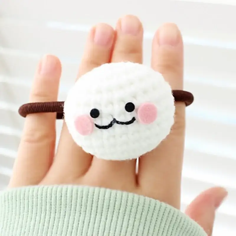 Ikmyeong - Face Hand Knitted Hair Tie - Image 4