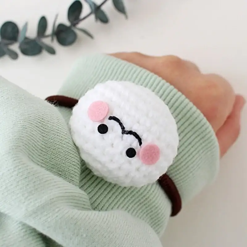 Ikmyeong - Face Hand Knitted Hair Tie - Image 5
