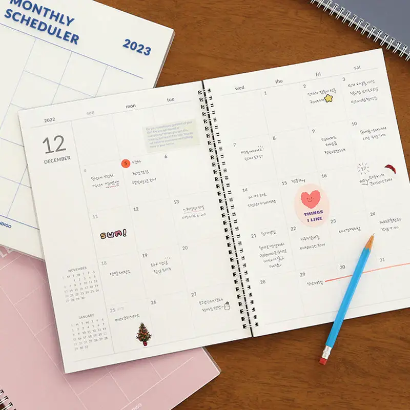 Indigo - 2023 A4 Monthly Scheduler Planner - Image 2