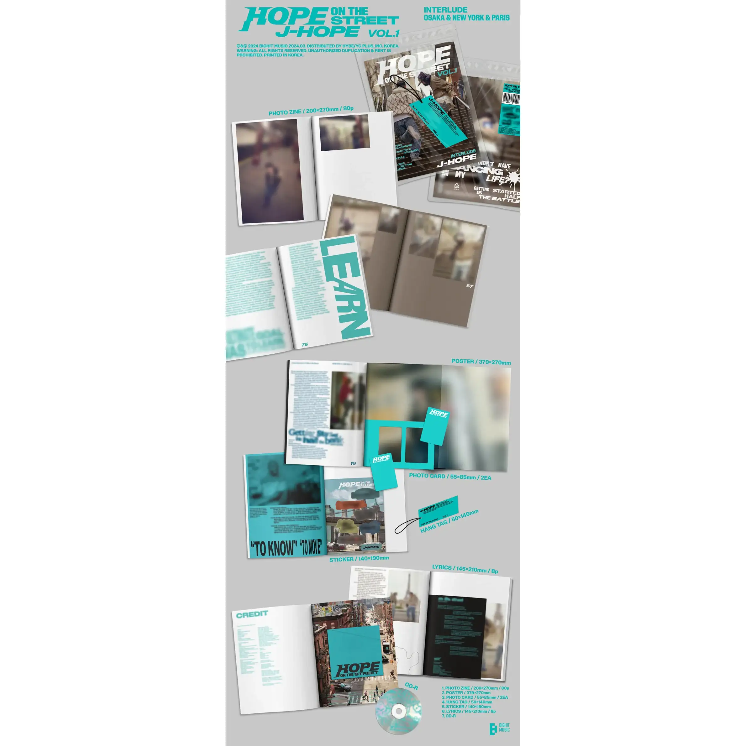 J-Hope - Hope On The Street : Special Album Vol. 1 (SET) - Image 4