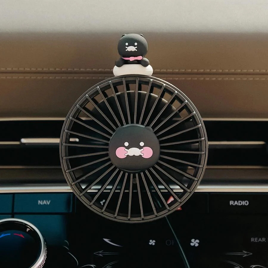 Kakao Friends - Black Choon In-Car Fan (Choonsik)