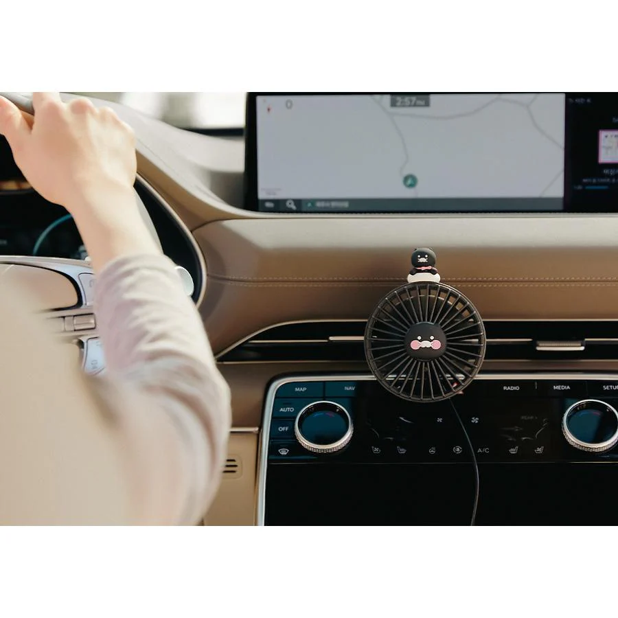 Kakao Friends - Black Choon In-Car Fan (Choonsik) - Image 10