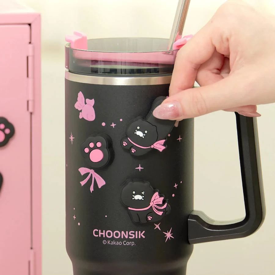 Kakao Friends - Black Choon Magnet Deco Tumbler - Image 2