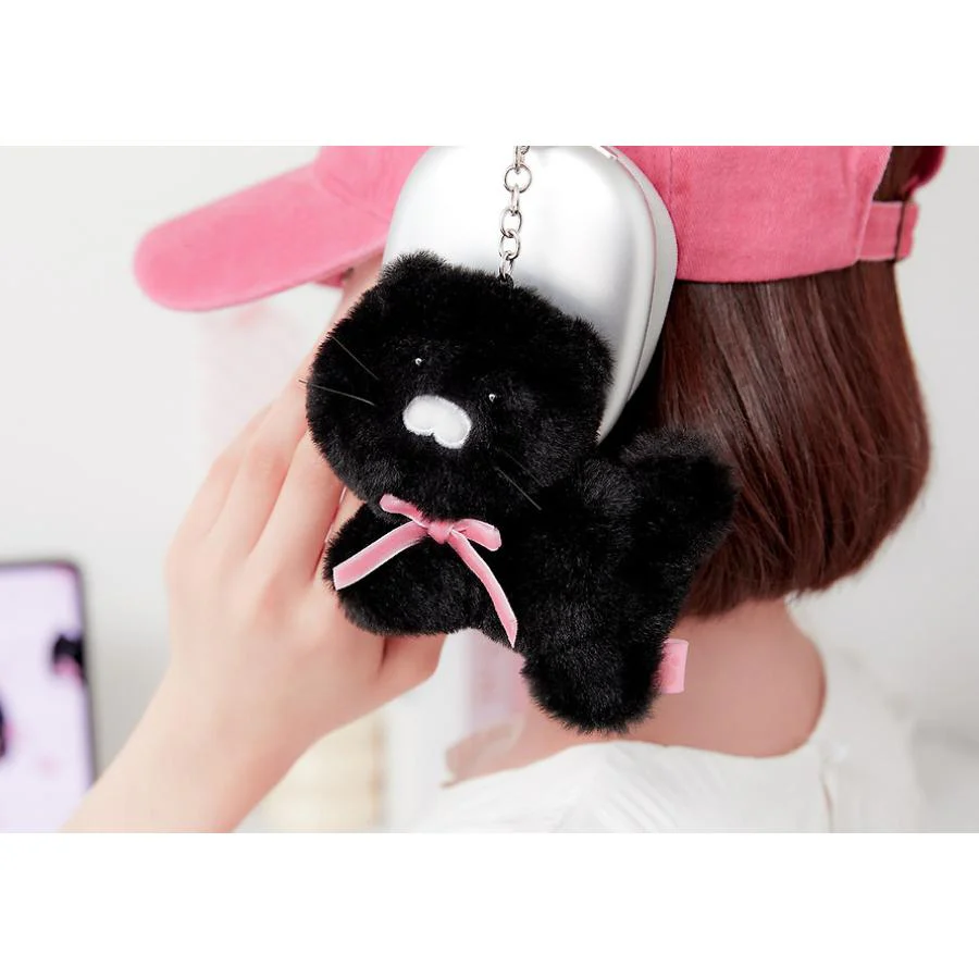 Kakao Friends - Black Choon Mini Doll Keyring (Choonsik) - Image 4