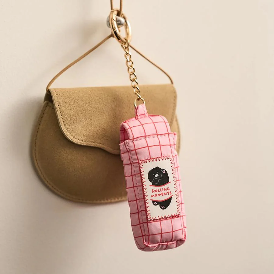 Kakao Friends - Black Choon Padded Lip Balm Case Keyring (Choonsik) - Image 2