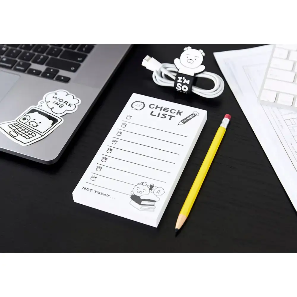Kakao Friends - Black & White Checklist Note - Image 4