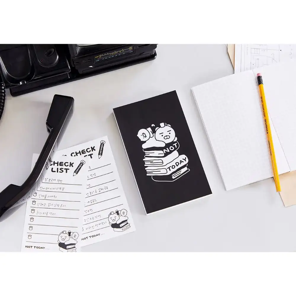 Kakao Friends - Black & White Pocket Notebook - Image 4