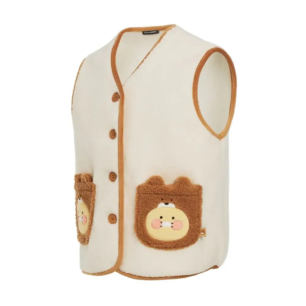 Kakao Friends - Cabin in the Forest Choonsik Fleece Vest - Image 9