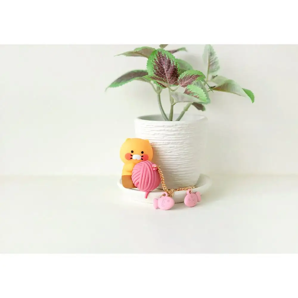 Kakao Friends - Choonsik & Ball of Thread Figure Keyring - Image 2