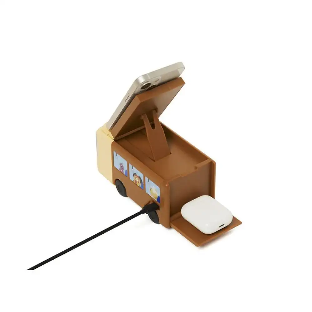 Kakao Friends - Choonsik Bus 2 in 1 Wireless Charging LED Clock - Image 17
