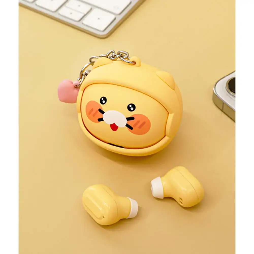 Kakao Friends - Choonsik Face Moving Wireless Earphones Keyring - Image 5
