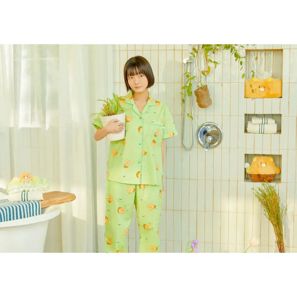Kakao Friends - Choonsik Hairy Day Women's Top and Bottom Pajamas - Image 4