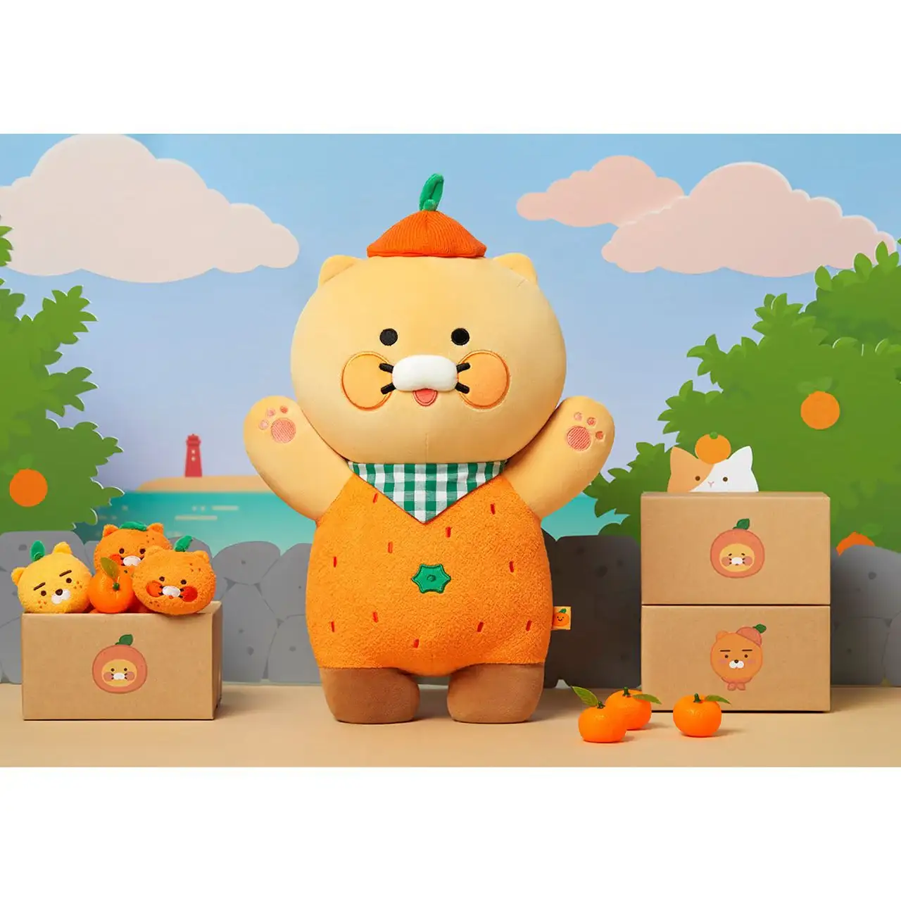 Kakao Friends - Choonsik Jeju Edition Tangerine Body Pillow