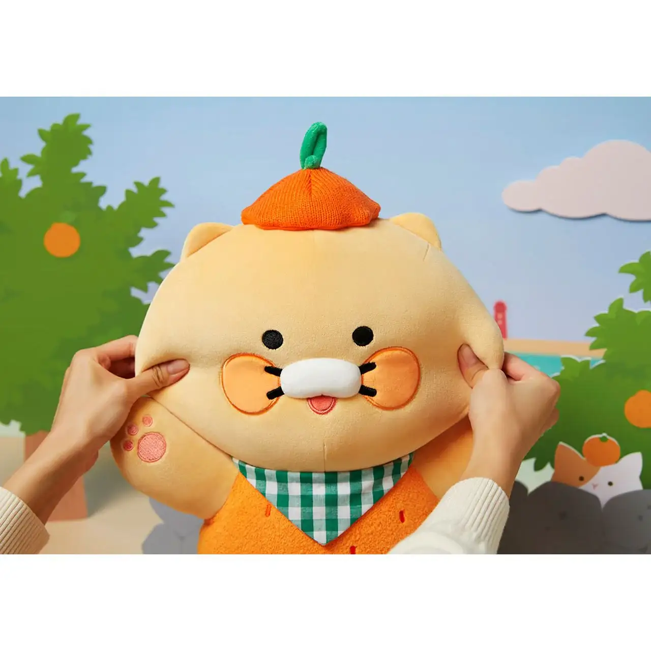 Kakao Friends - Choonsik Jeju Edition Tangerine Body Pillow - Image 2
