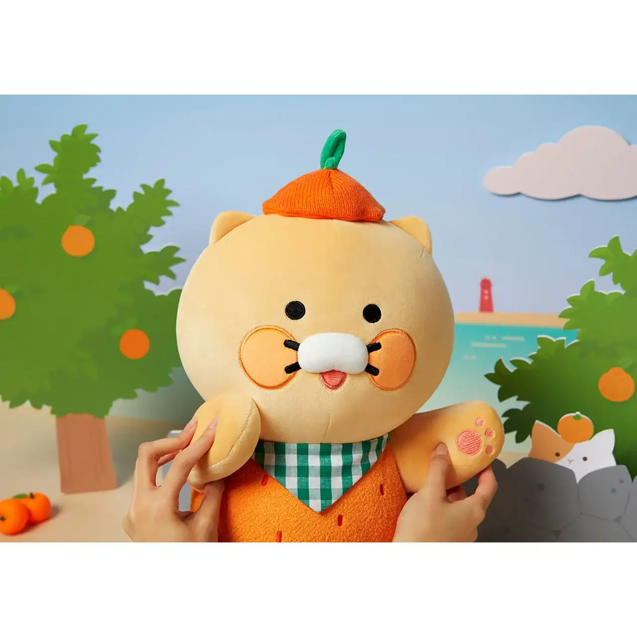 Kakao Friends - Choonsik Jeju Edition Tangerine Body Pillow - Image 3