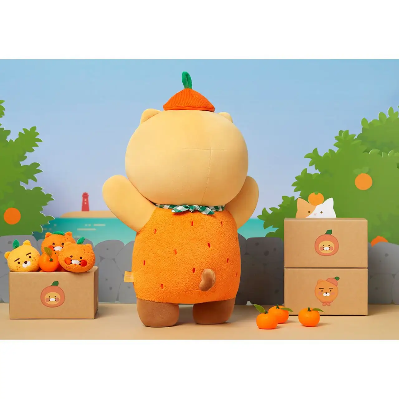 Kakao Friends - Choonsik Jeju Edition Tangerine Body Pillow - Image 4