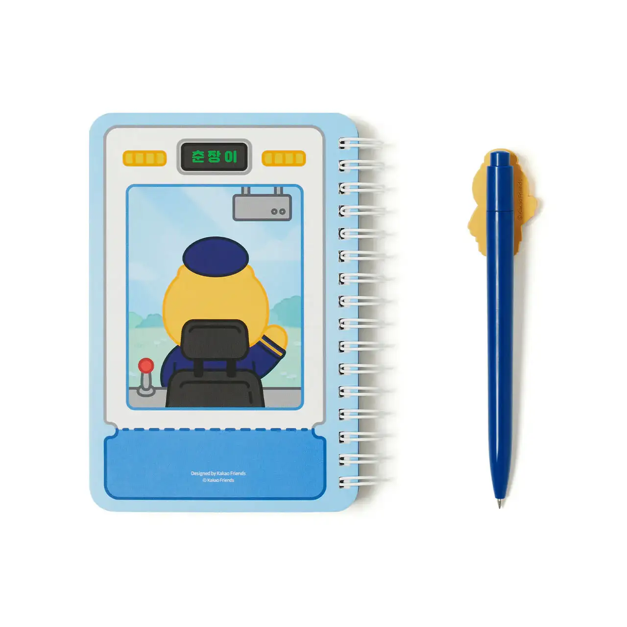 Kakao Friends - Choonsik Station Master Notebook & Pen Set - Image 3