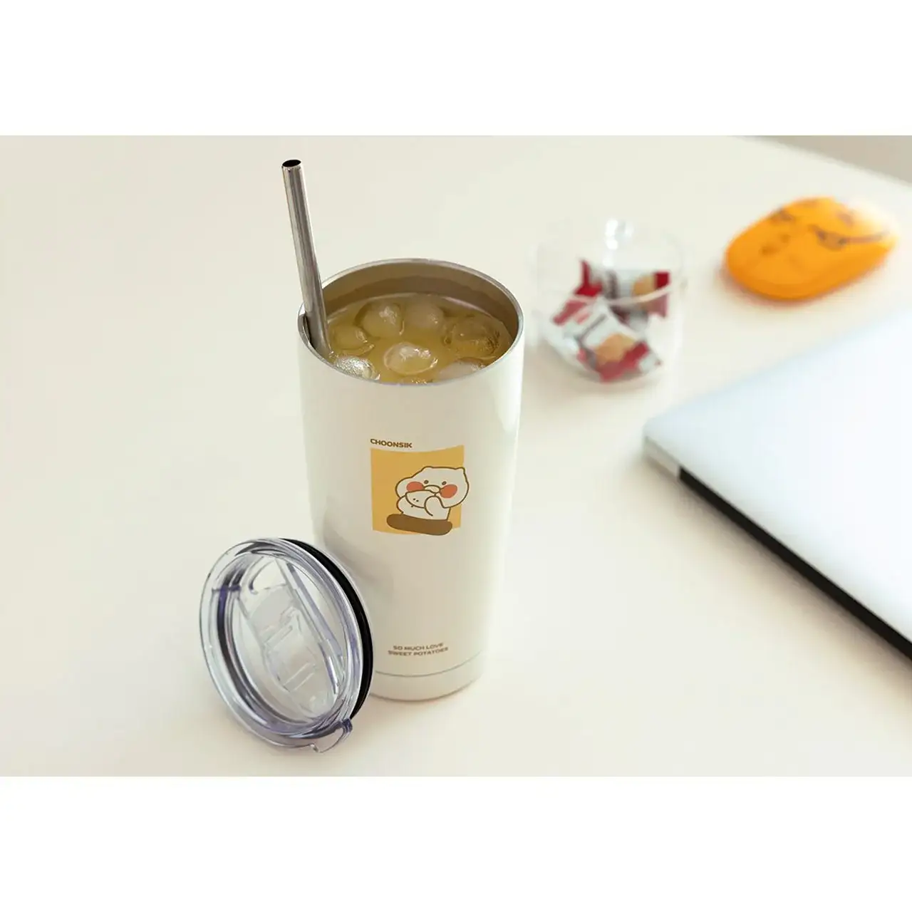 Kakao Friends - Choonsik Straw Stainless Steel Tumbler - Image 9