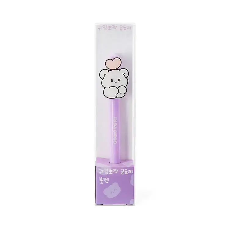 Kakao Friends - Cute Bear Purple Ballpoint Pen