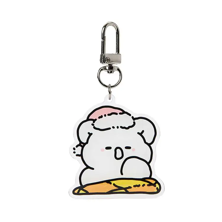 Kakao Friends - Cute Bear Yawning Acrylic Keyring - Image 2