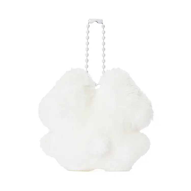 Kakao Friends - Ddoangzzi Whiteto Ribbon Doll Keyring - Image 3