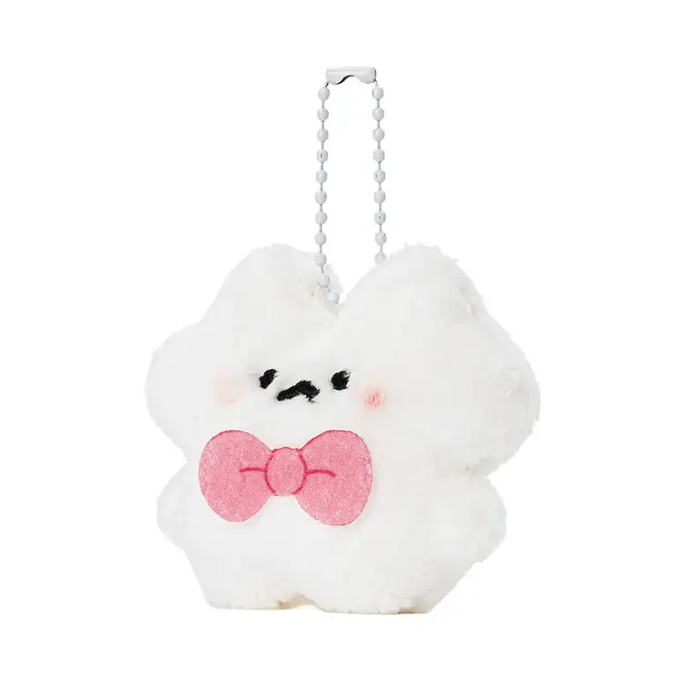 Kakao Friends - Ddoangzzi Whiteto Ribbon Doll Keyring - Image 5