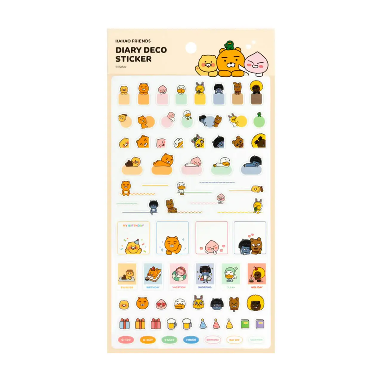 Kakao Friends - Diary Deco Sticker - Image 5