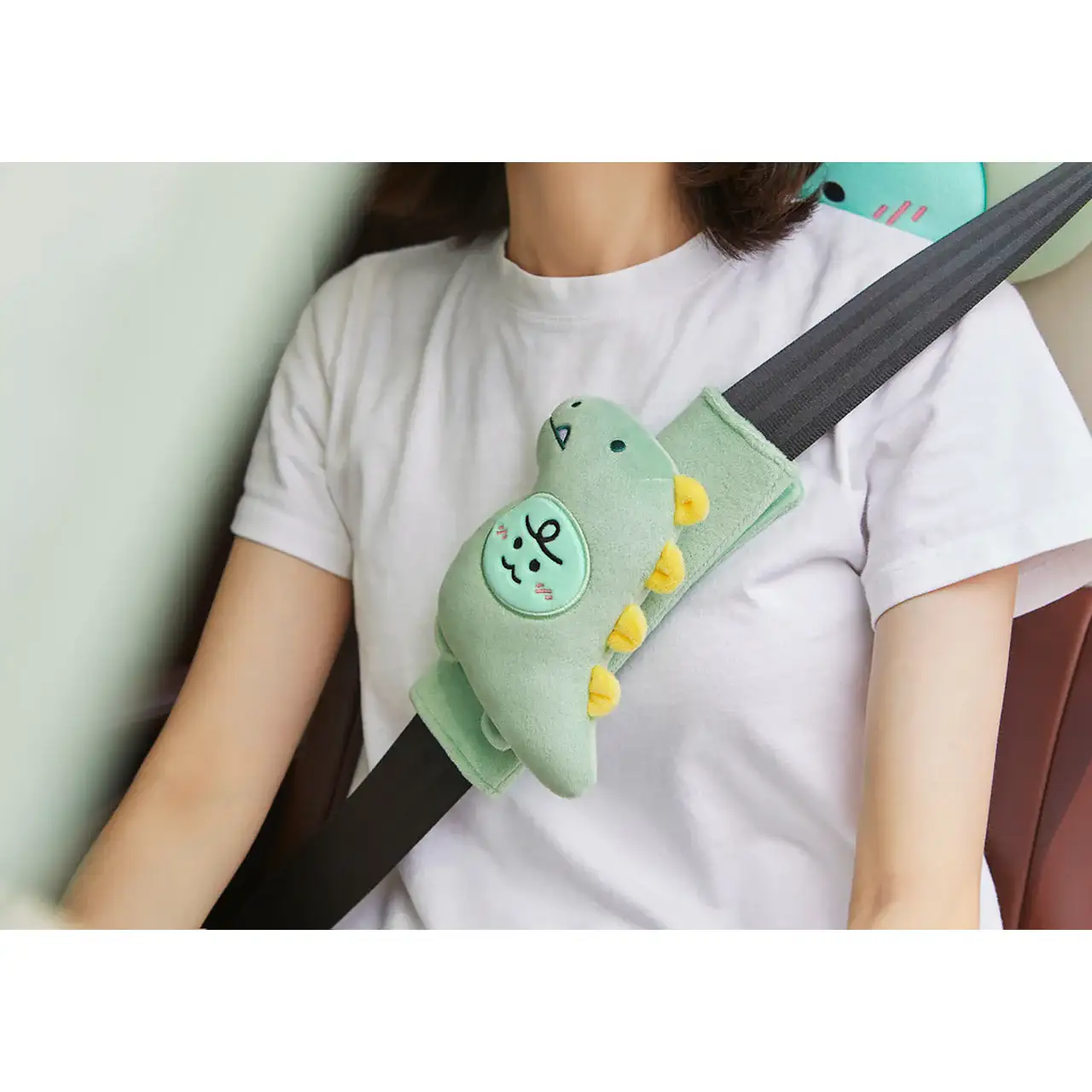 Kakao Friends - Dinosaur Jordy Seat Belt Cover - Image 6