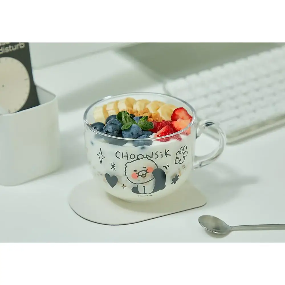 Kakao Friends - Doodle Doodle Choonsik Cereal Glass Bowl - Image 3