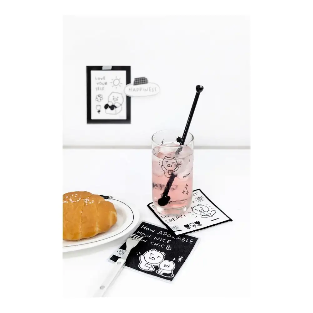 Kakao Friends - Doodle Doodle Ryan & Choonsik Fabric Coaster Set - Image 8