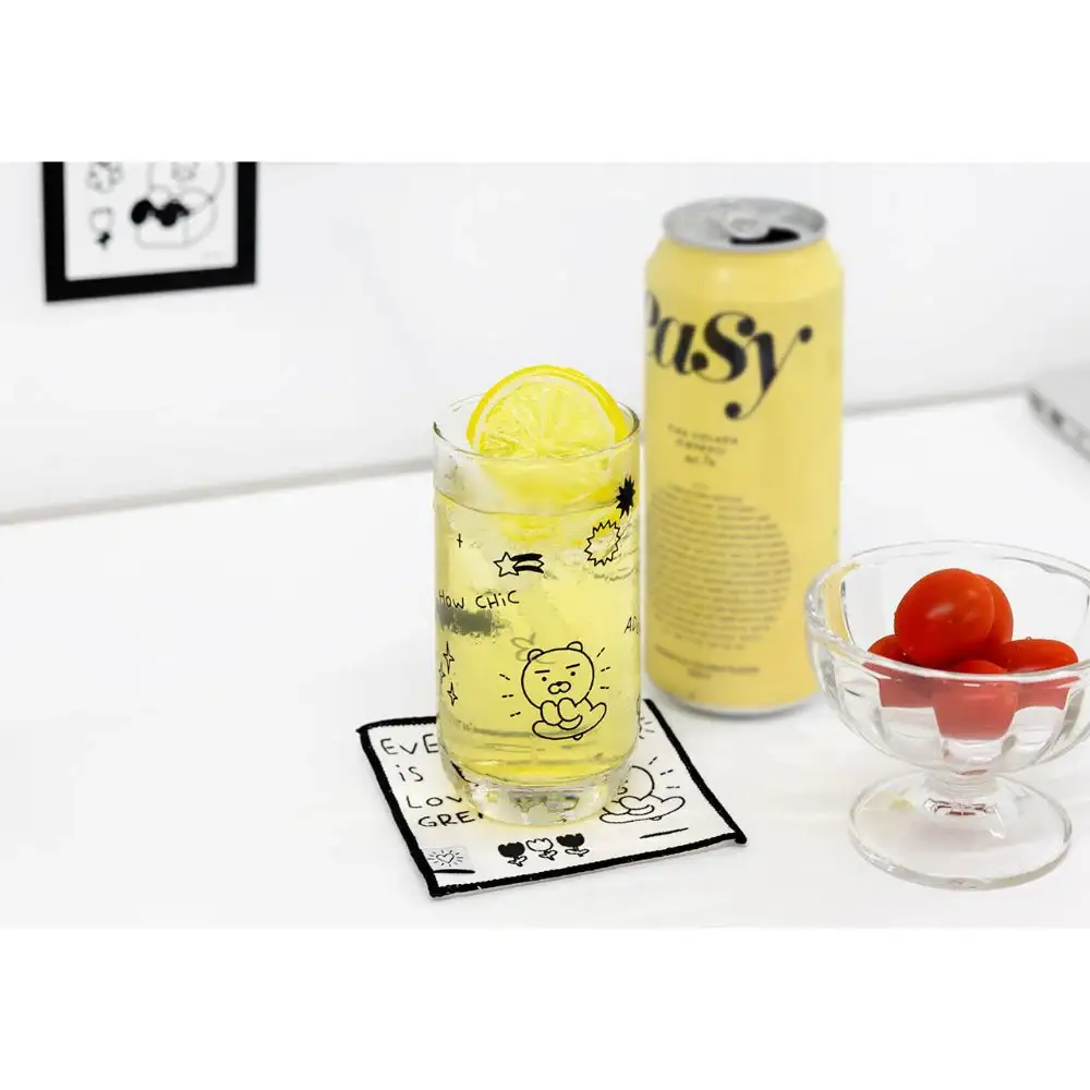 Kakao Friends - Doodle Doodle Ryan & Choonsik Glass Cup Set - Image 4