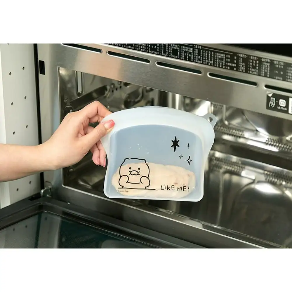 Kakao Friends - Doodle Doodle Silicone Zipper Bag Set (Ryan & Choonsik) - Image 3