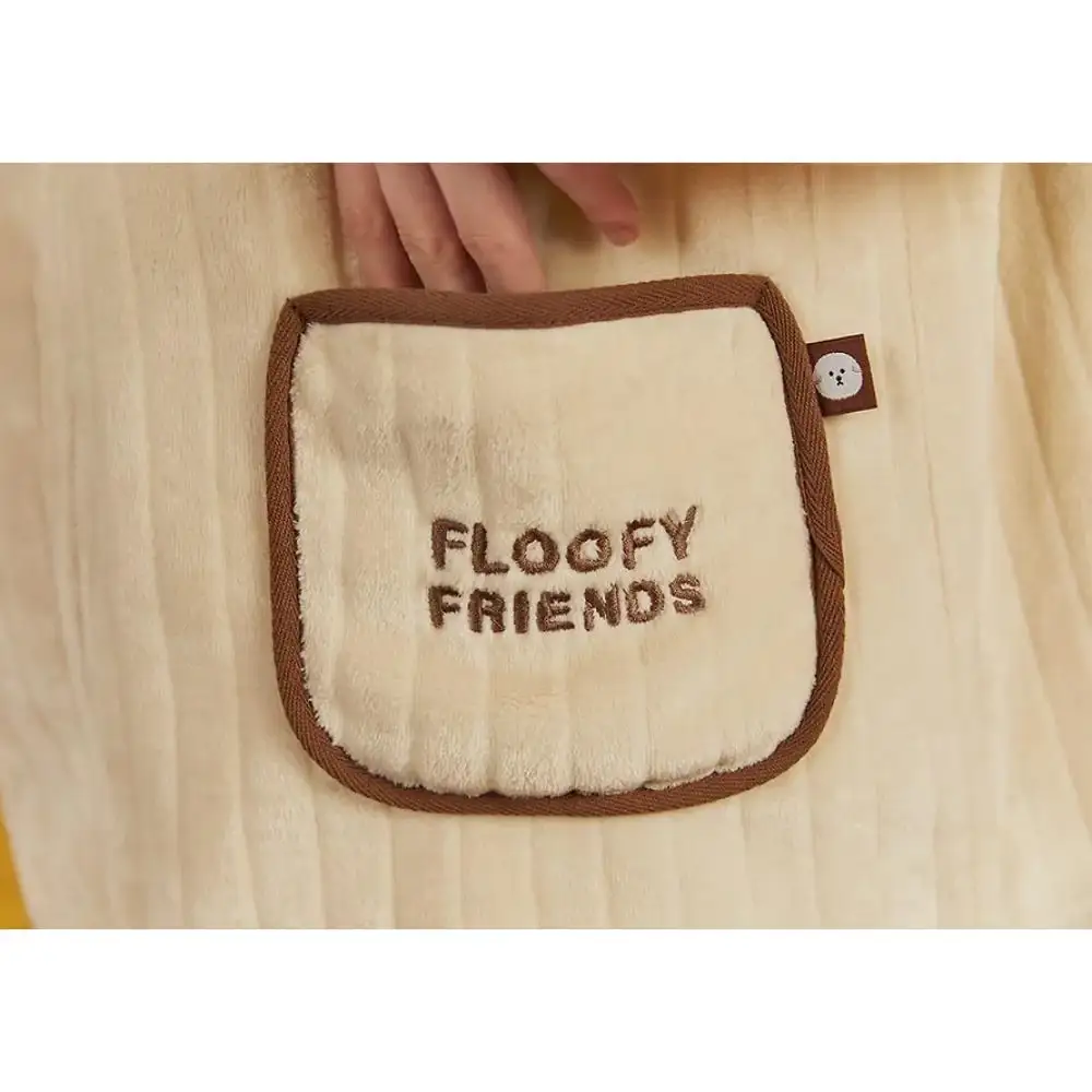Kakao Friends - Floofy Friends Choonsik Zip-up Fleece Pajamas Set - Image 14