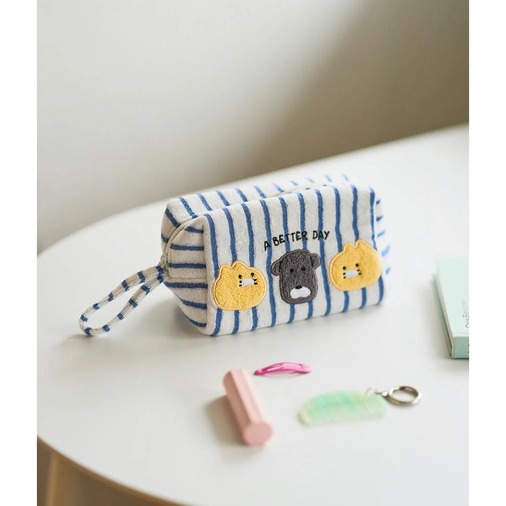 Kakao Friends - FRIENDAY Choonsik 3D Terry Pouch (Blue) - Image 3