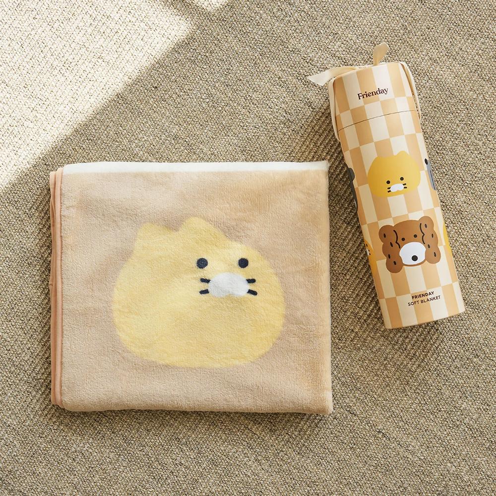 Kakao Friends - FRIENDAY Choonsik Gift Pack Knee Blanket (Beige)