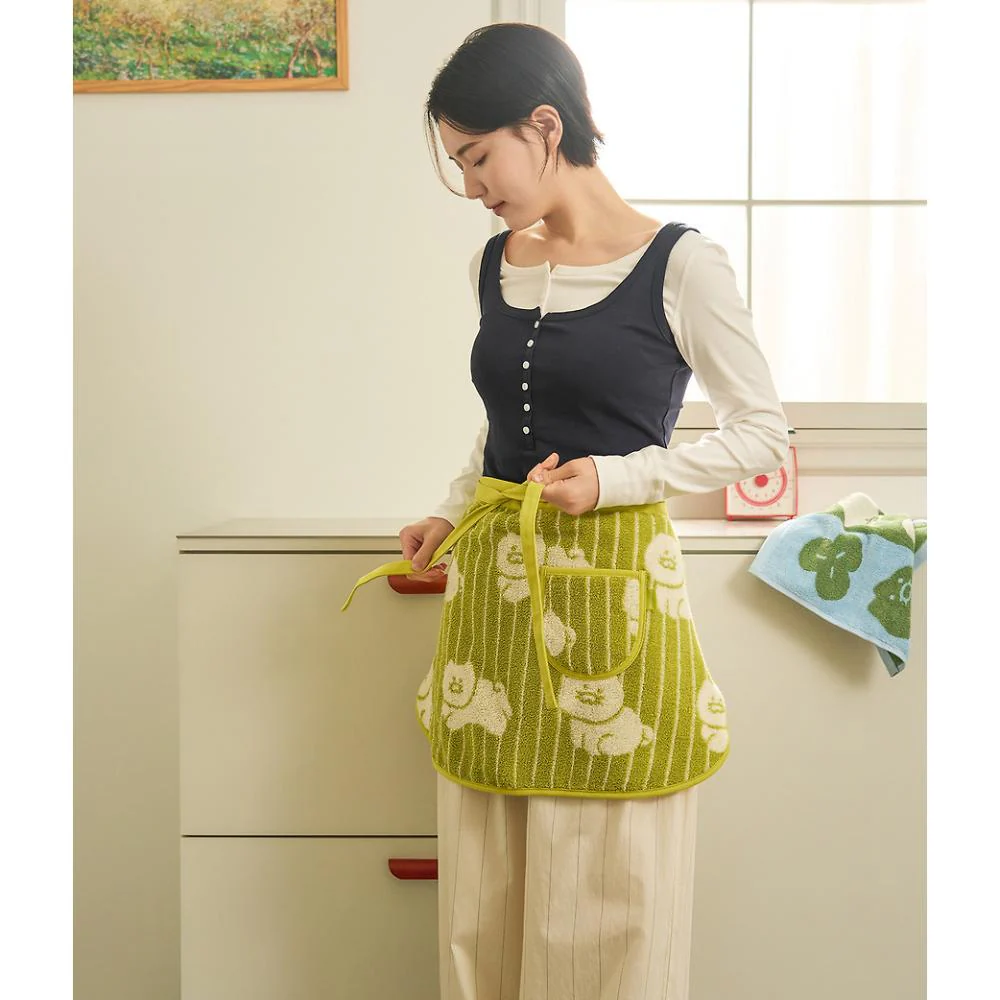 Kakao Friends - FRIENDAY Choonsik Terry Apron (Green) - Image 5