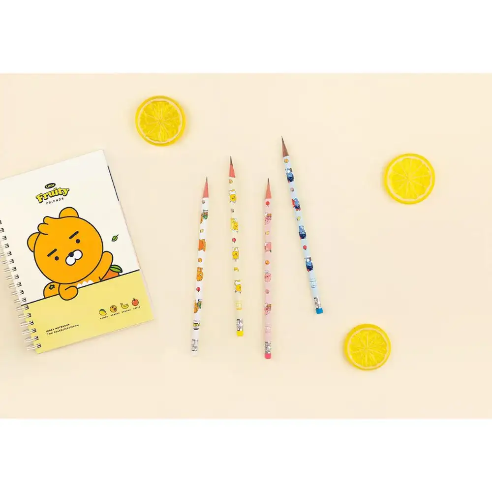 Kakao Friends - Fruity Friends Eraser Pencil Set - Image 3