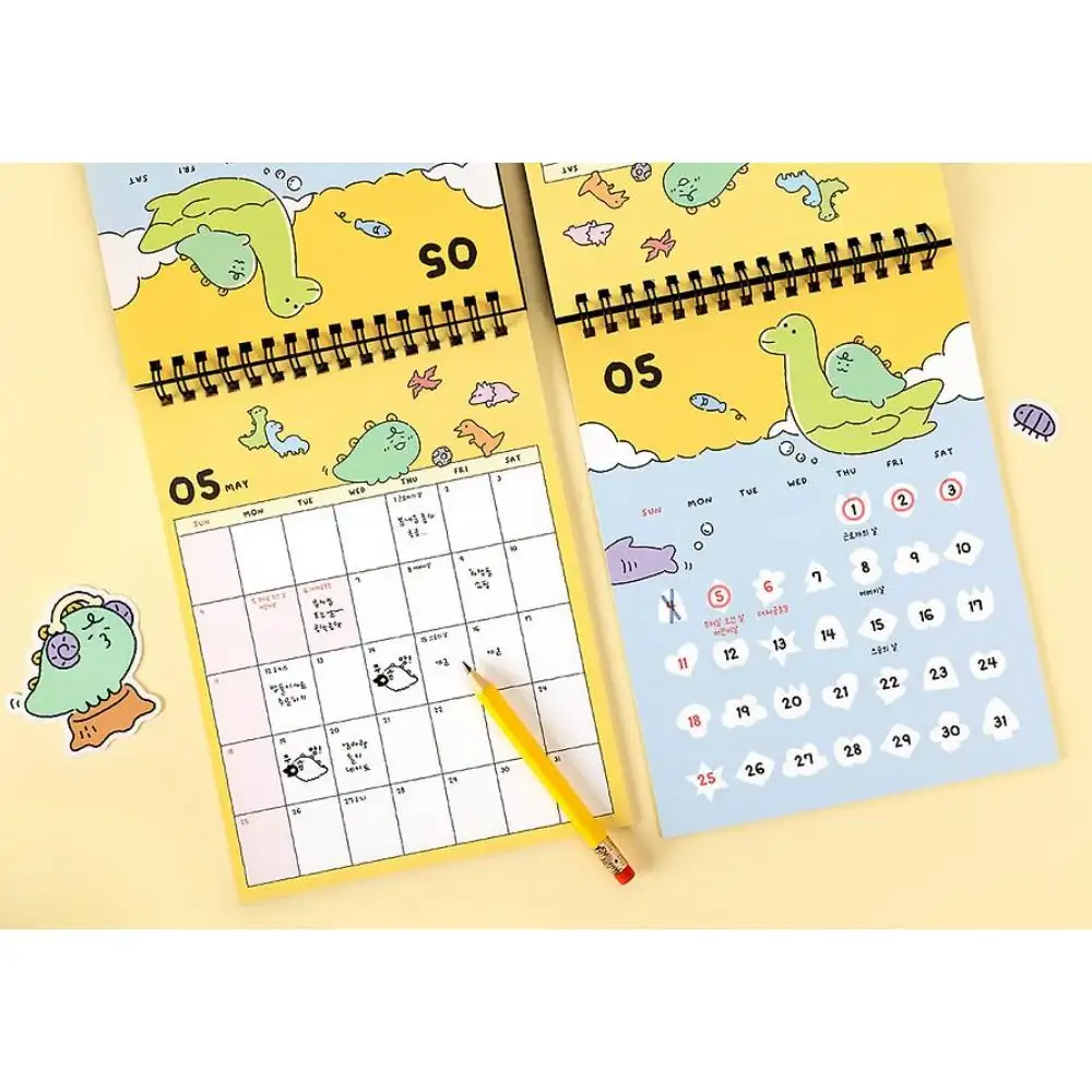Kakao Friends - Jordi Dino 2025 Vertical Desk Calendar - Image 6