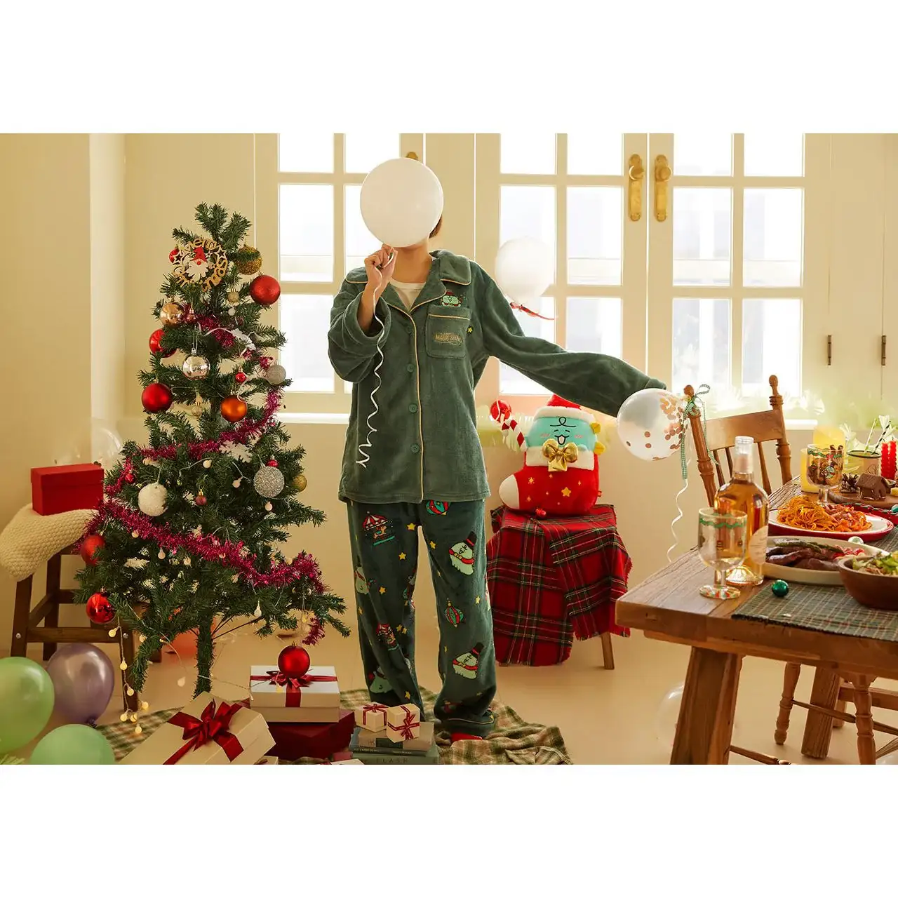 Kakao Friends - Jordy Magic Show Top and Bottom Pajamas Set - Image 11