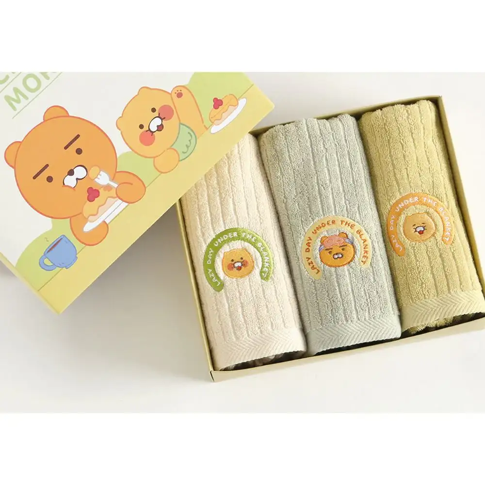 Kakao Friends - Lazy Day Under the Blanket Ryan Face Towel Set - Image 3