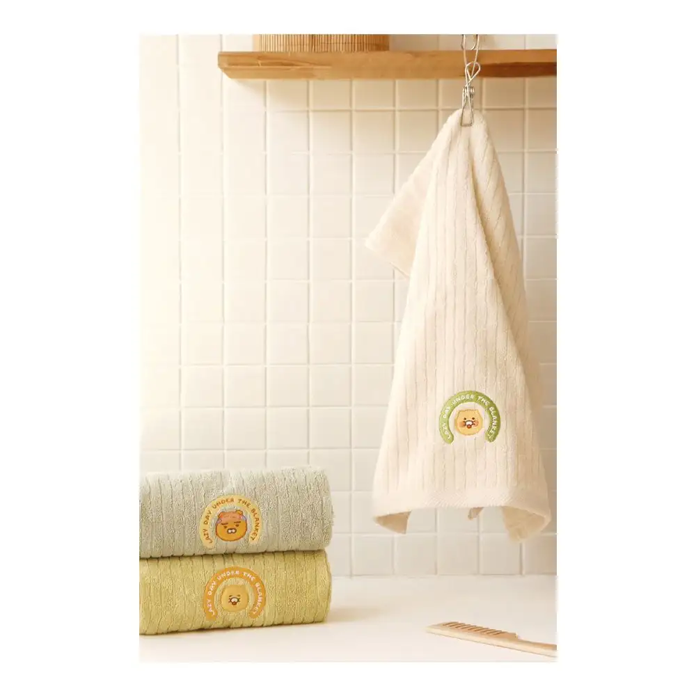 Kakao Friends - Lazy Day Under the Blanket Ryan Face Towel Set - Image 6