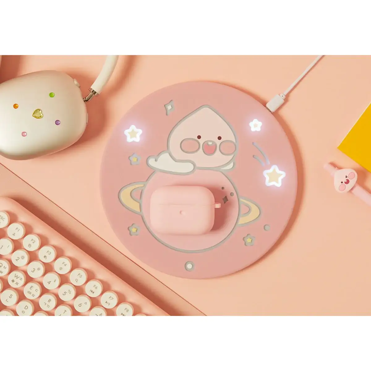 Kakao Friends - Life Peach Princess Little Apeach Wireless Charger